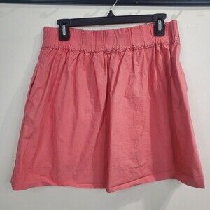 J.Crew coral cotton elastic band skirt size 4